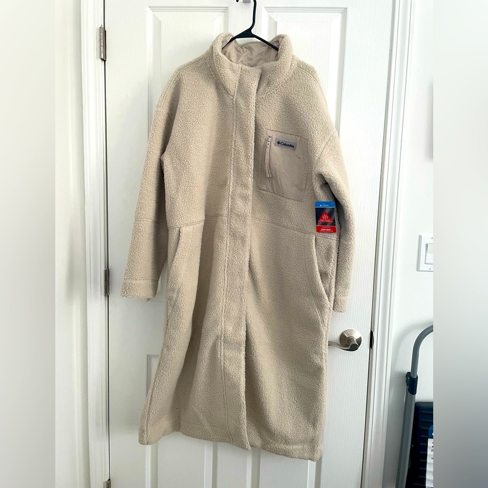 Columbia Panorama full length teddy jacket with heat technology